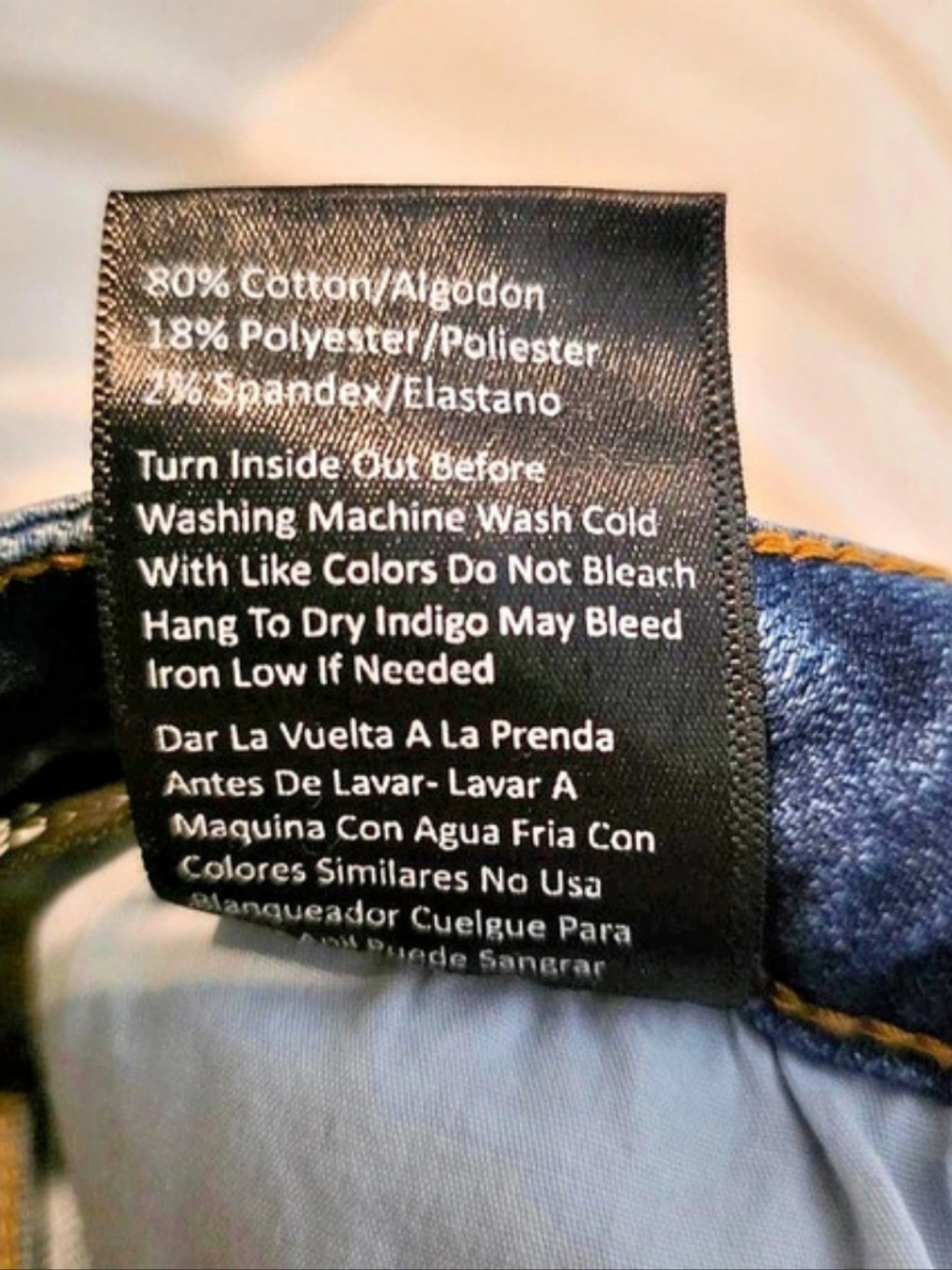 Risen Distressed Skinny Jeans in Blue Waist 30/11 - Picture 5 of 7